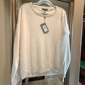 NWT Neiman Marcus Elegant Cream Knit Top